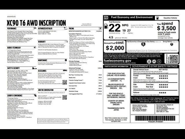 2022 Volvo XC90 Inscription
