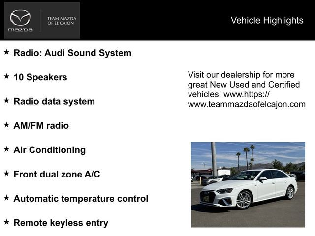 2023 Audi A4 S Line Premium Plus