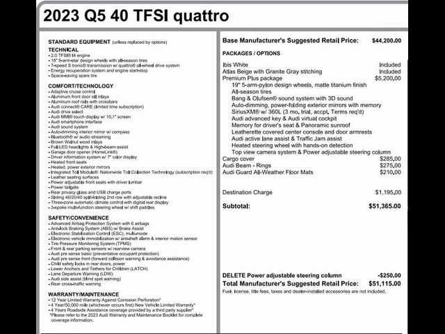 2023 Audi Q5 Premium Plus