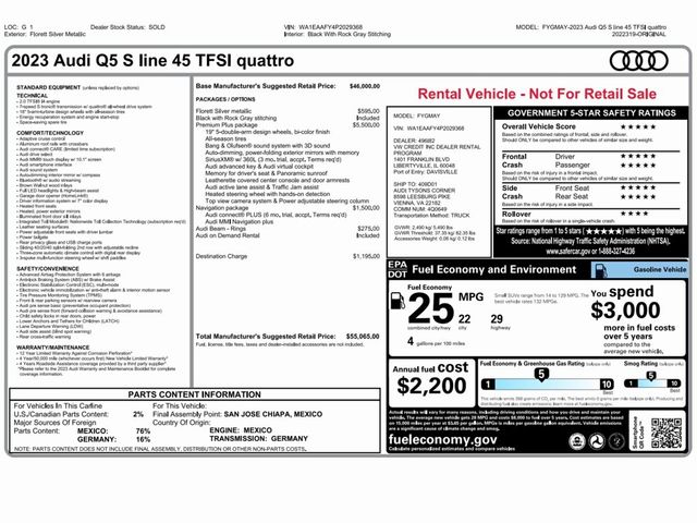 2023 Audi Q5 S Line Premium Plus