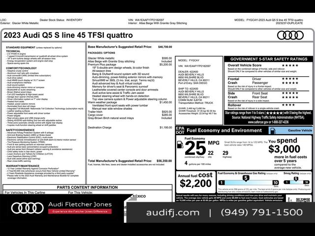 2023 Audi Q5 S Line Premium Plus