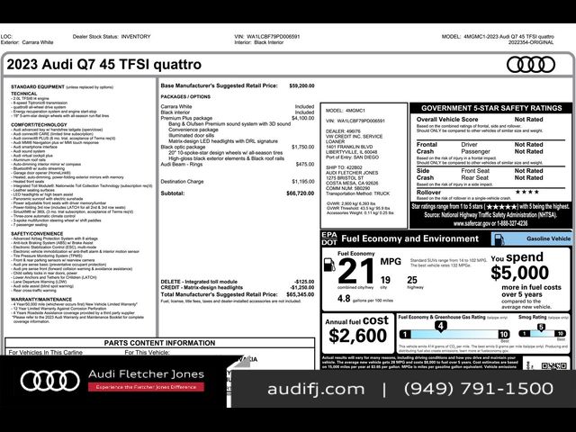 2023 Audi Q7 Premium Plus