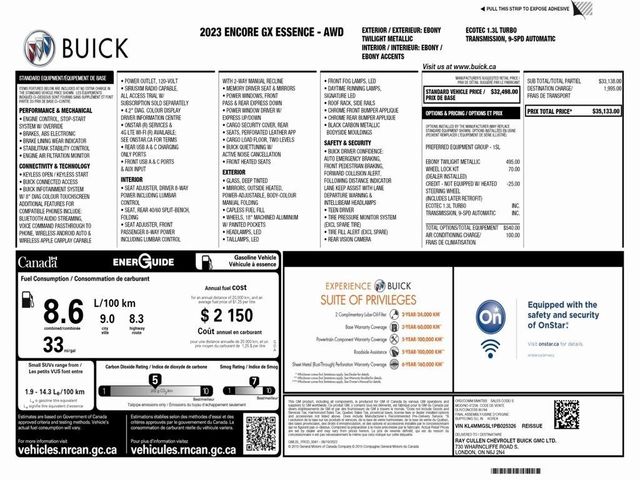 2023 Buick Encore GX Essence