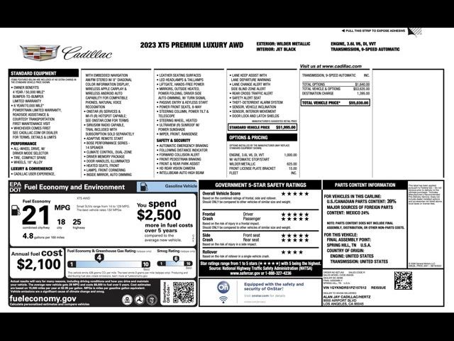 2023 Cadillac XT5 Premium Luxury