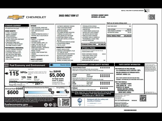 2023 Chevrolet Bolt EUV LT