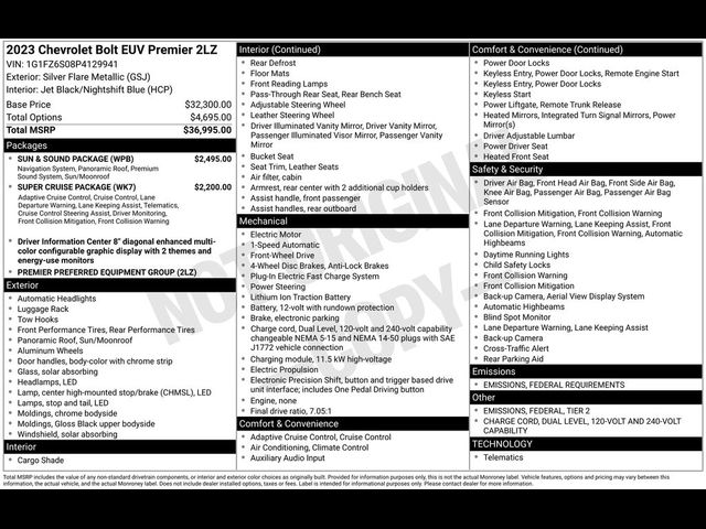 2023 Chevrolet Bolt EUV Premier