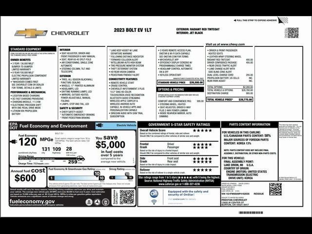 2023 Chevrolet Bolt EV 1LT