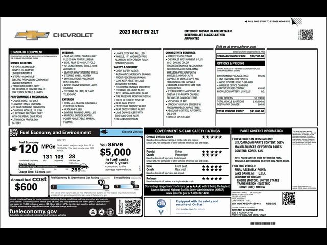 2023 Chevrolet Bolt EV 2LT