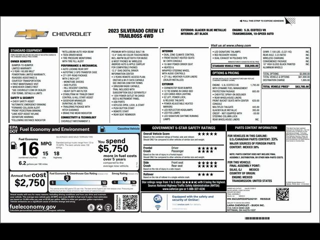 2023 Chevrolet Silverado 1500 LT Trail Boss