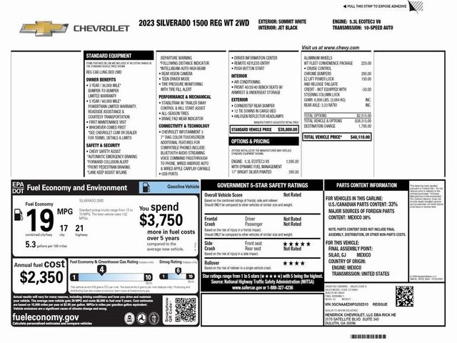 2023 Chevrolet Silverado 1500 Work Truck