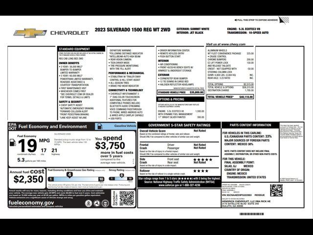 2023 Chevrolet Silverado 1500 Work Truck