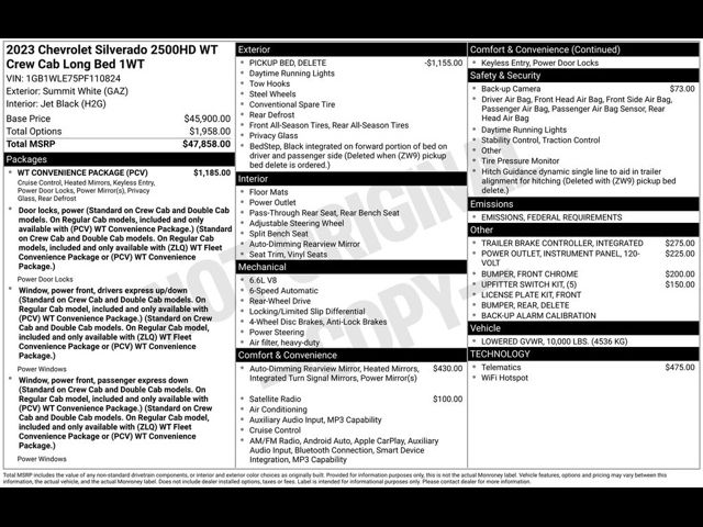2023 Chevrolet Silverado 2500HD Work Truck