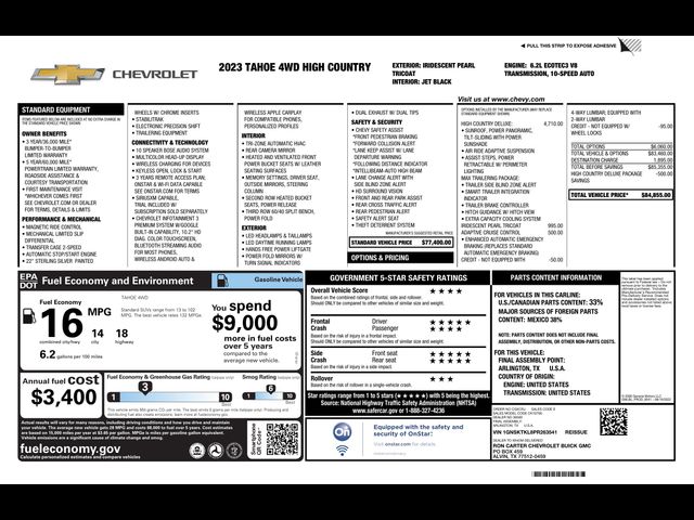 2023 Chevrolet Tahoe High Country