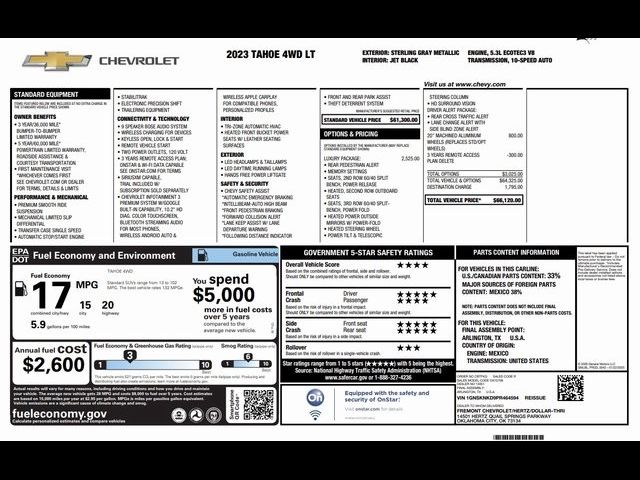 2023 Chevrolet Tahoe LT