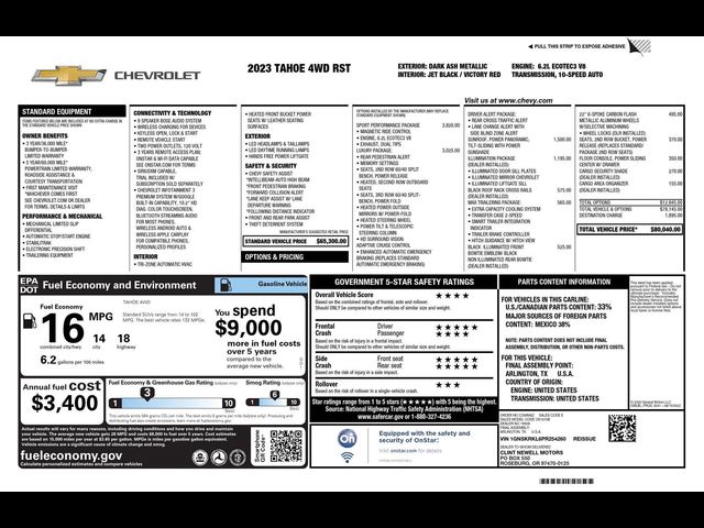 2023 Chevrolet Tahoe RST