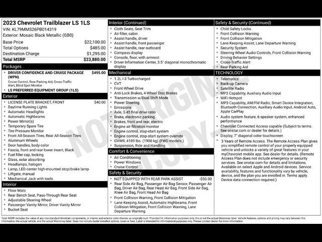 2023 Chevrolet Trailblazer LS