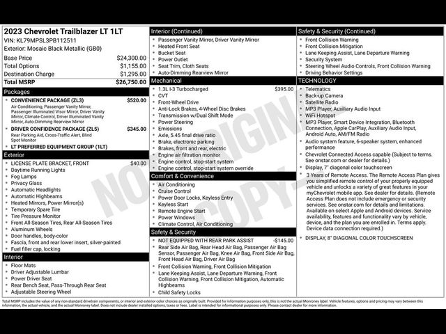 2023 Chevrolet Trailblazer LT