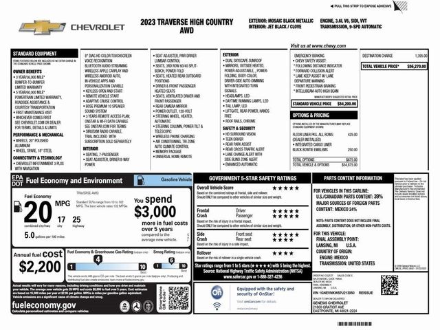 2023 Chevrolet Traverse High Country