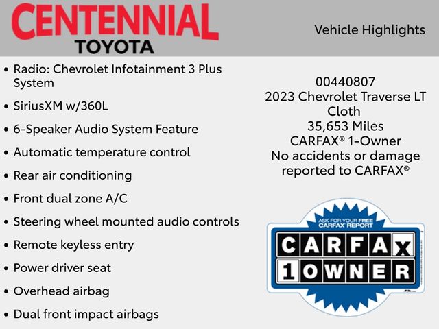 2023 Chevrolet Traverse LT Cloth