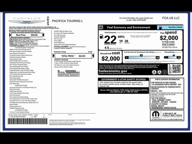 2023 Chrysler Pacifica Touring-L