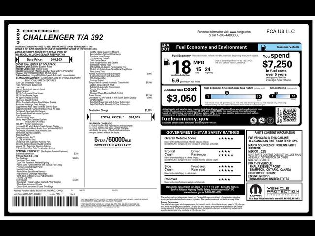 2023 Dodge Challenger R/T Scat Pack