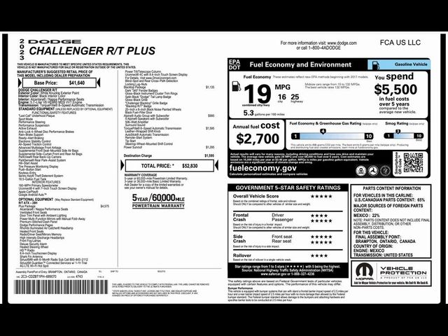 2023 Dodge Challenger R/T