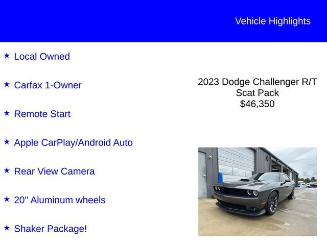 2023 Dodge Challenger R/T Scat Pack