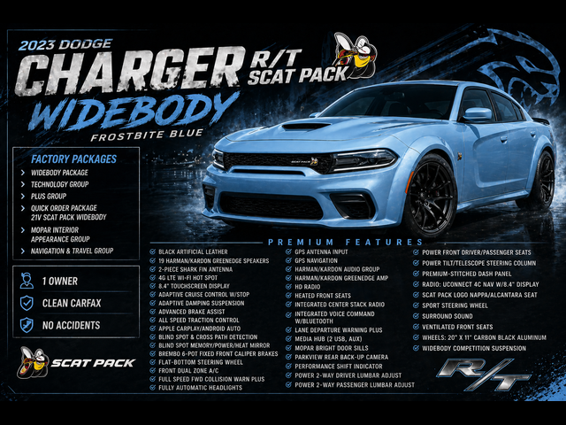 2023 Dodge Charger Scat Pack Widebody