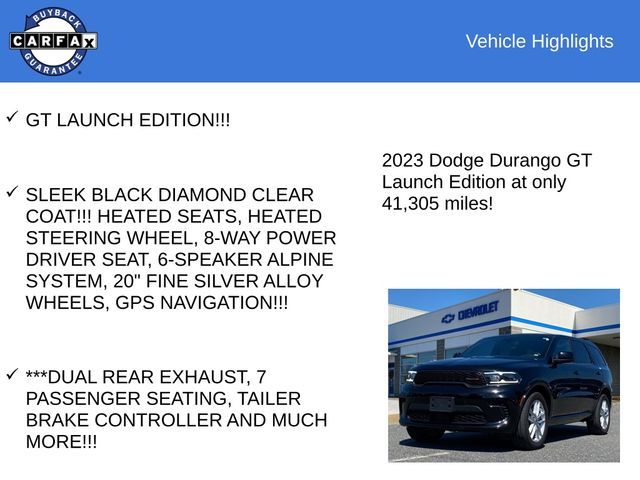 2023 Dodge Durango GT Launch Edition