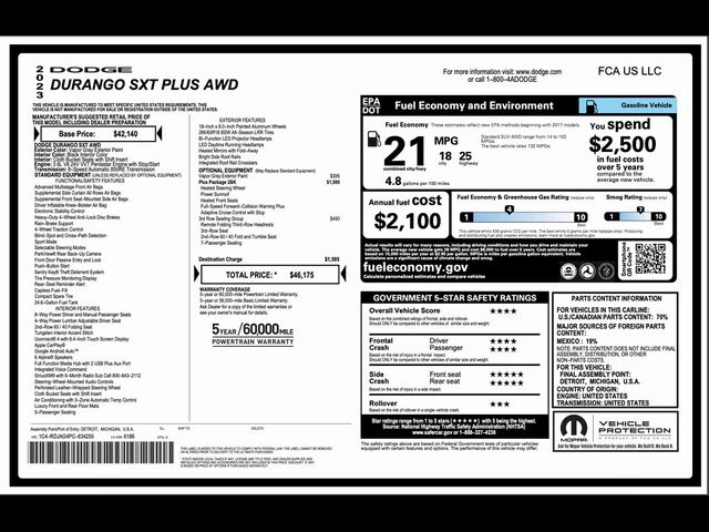 2023 Dodge Durango SXT Plus