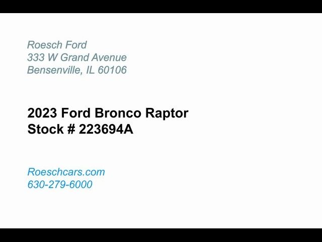 2023 Ford Bronco Raptor