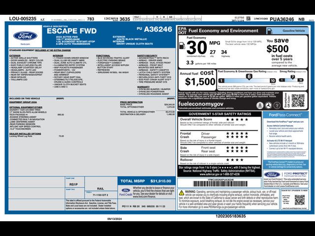 2023 Ford Escape Active