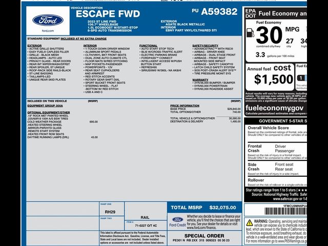 2023 Ford Escape ST-Line