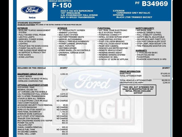 2023 Ford F-150 Lariat