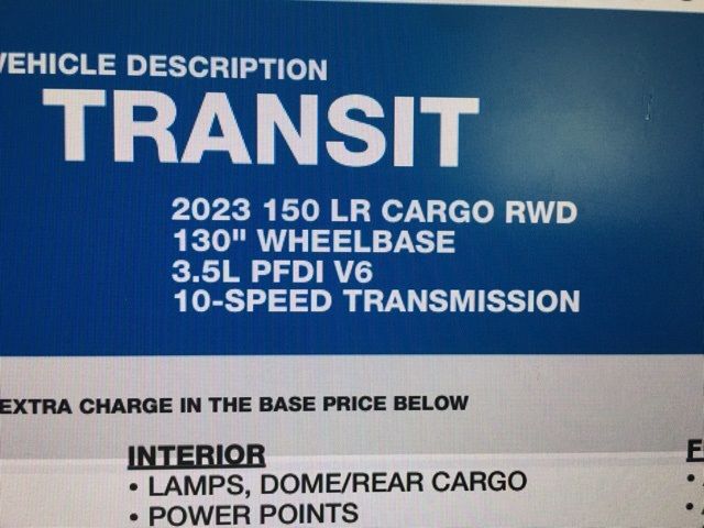 2023 Ford Transit Base