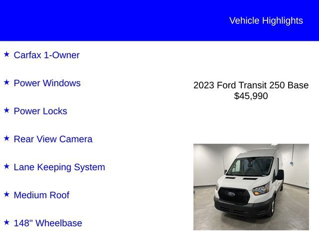 2023 Ford Transit Base