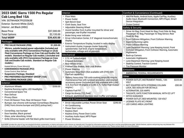 2023 GMC Sierra 1500 Pro