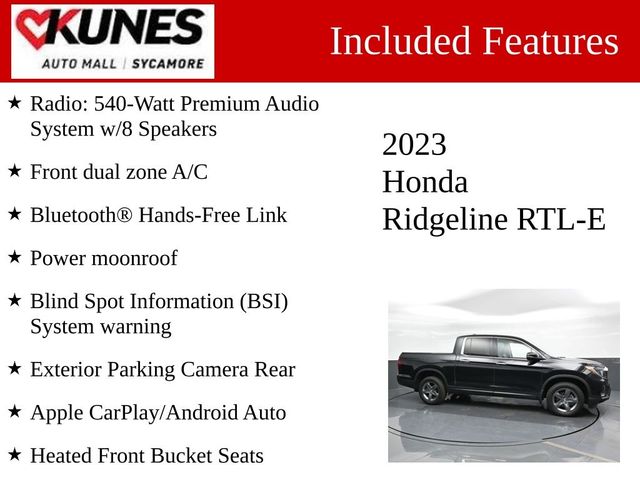 2023 Honda Ridgeline RTL-E