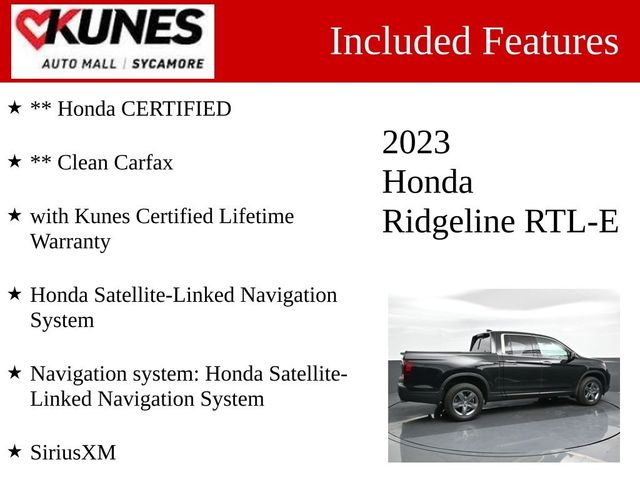 2023 Honda Ridgeline RTL-E