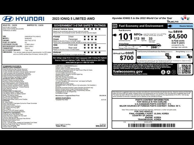 2023 Hyundai IONIQ 5 Limited