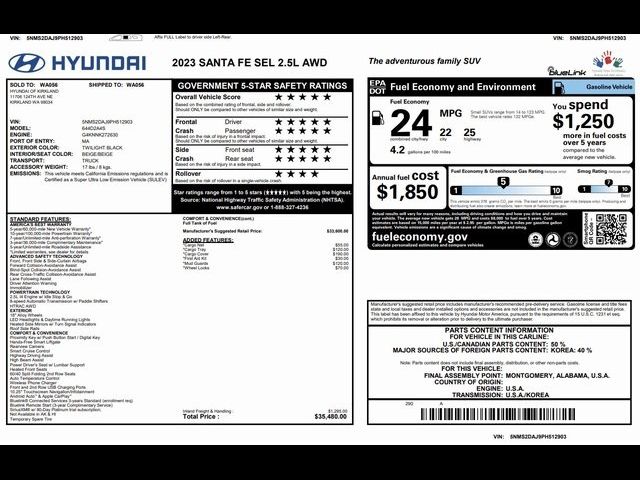 2023 Hyundai Santa Fe SEL