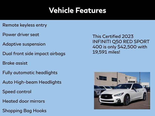 2023 INFINITI Q50 Red Sport 400