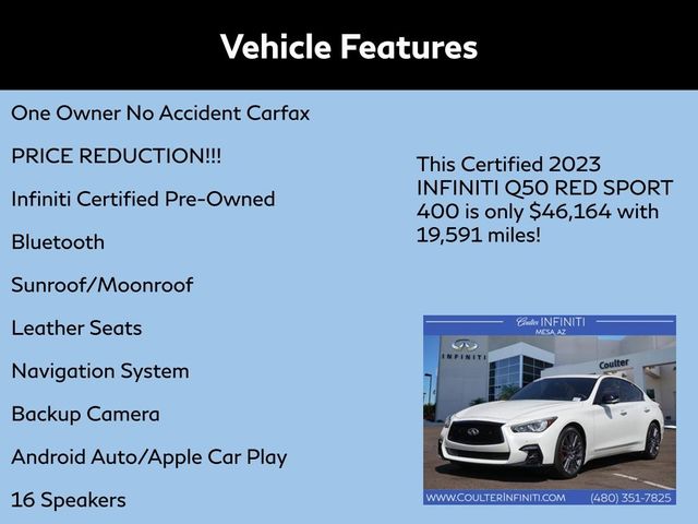 2023 INFINITI Q50 Red Sport 400