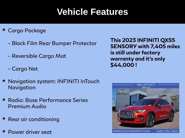 2023 INFINITI QX55 Sensory