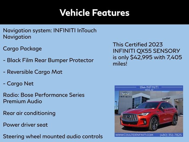 2023 INFINITI QX55 Sensory