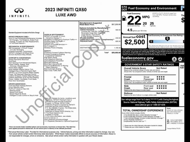 2023 INFINITI QX60 Luxe