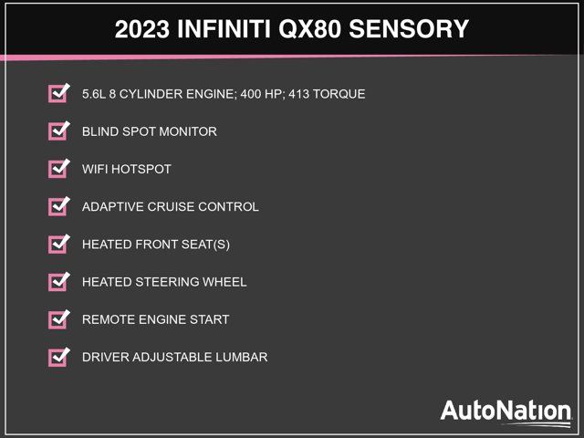 2023 INFINITI QX80 Sensory