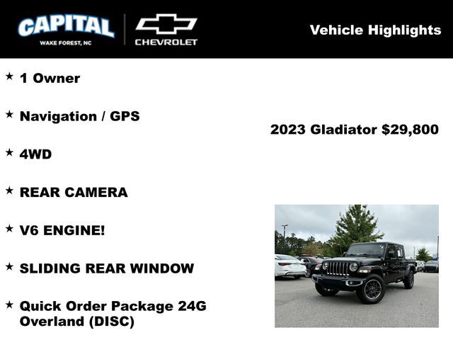 2023 Jeep Gladiator Overland