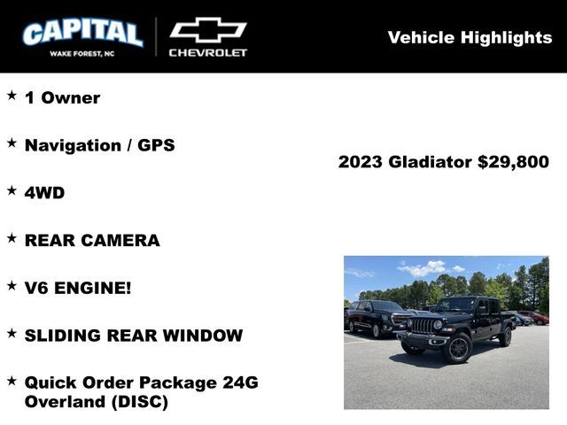 2023 Jeep Gladiator Overland