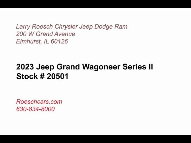 2023 Jeep Grand Wagoneer Series II